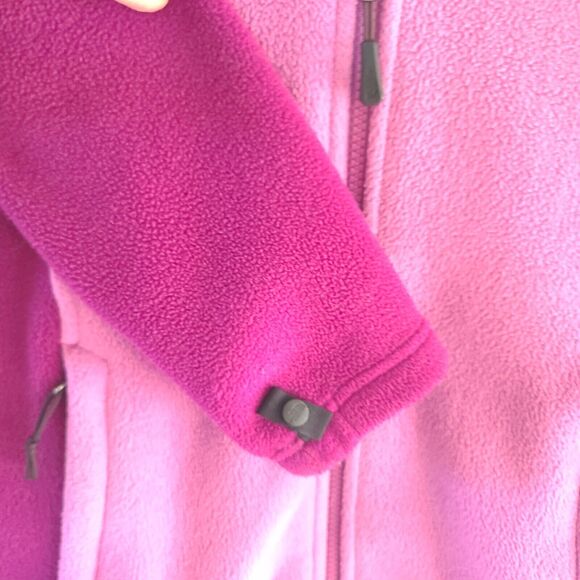 The North Face Fuchsia Purple Color Block Full Zip Fleece Jacket Size Women’s XS - Picture 13 of 16
